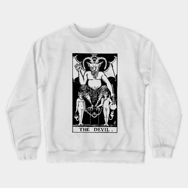 Tarot Card - Devil Crewneck Sweatshirt by isstgeschichte